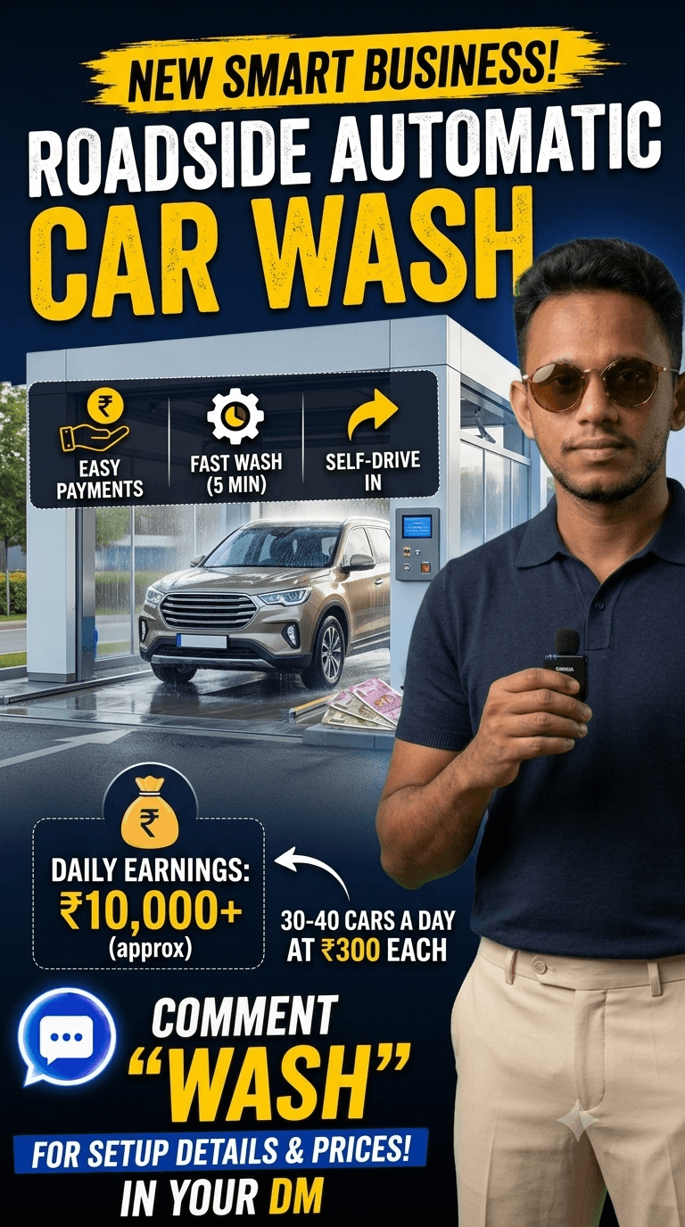 Automatic Car Wash Business India business blueprint preview